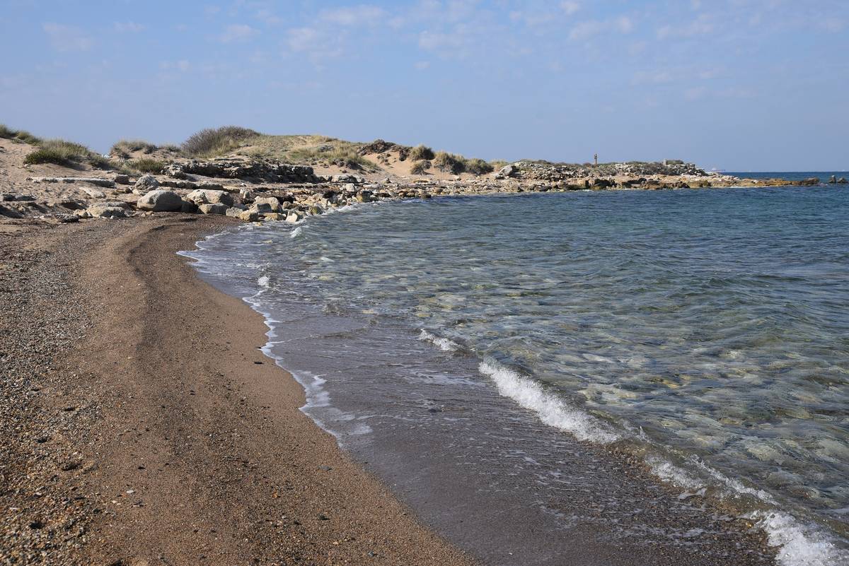 The shore at Alexandria Troas, whose harbor Paul sailed from for Macedonia in Acts 16:11