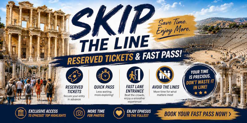 Skip the line at Ephesus — reserved tickets and fast pass entry with Gezginol Tours