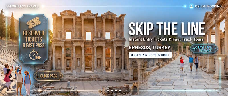 Quick pass and fast lane entrance at Ephesus, Turkey — instant entry tickets from a licensed agency