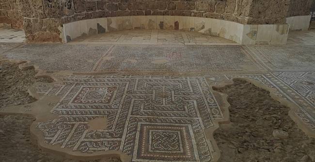 Mosaics before the church of Laodicea