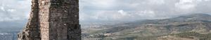 The acropolis of Pergamon above modern Bergama