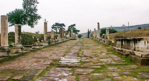 The marble street of the Asclepion, Pergamon