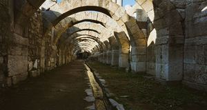 The vaulted basement of the Smyrna agora